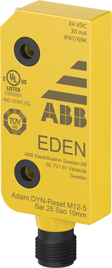 2TLA020051R5300 — 2TLA020051R5300 - Adam DYN-Reset 5 M12-8 contact ABB Eden - Non - Contact Safety Sensor
