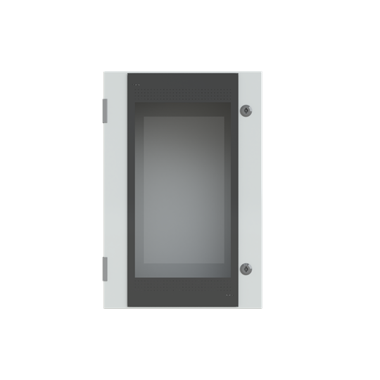 SRN6425VK — SRN6425VK - Glass Door Sheet Metal Enclosure (Grey) ABB SR2 - Metal Enclosure - IP65 Indoor